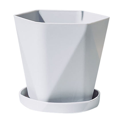 JWDX Flower Pots Clearance, Gardening Suppliesbalcony Household Plastic Flower Pot Resin Nordic Thicken Large Flower Pot, Suitable for Indoor and Outdoor Green Plant Planting White Z1-Grey.
