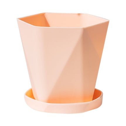 JWDX Flower Pots Clearance, Gardening Suppliesbalcony Household Plastic Flower Pot Resin Nordic Thicken Large Flower Pot, Suitable for Indoor and Outdoor Green Plant Planting White Z1-Pink.