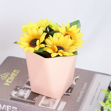 JWDX Flower Pots Clearance, Gardening Suppliesbalcony Household Plastic Flower Pot Resin Nordic Thicken Large Flower Pot, Suitable for Indoor and Outdoor Green Plant Planting White Z1-Pink.