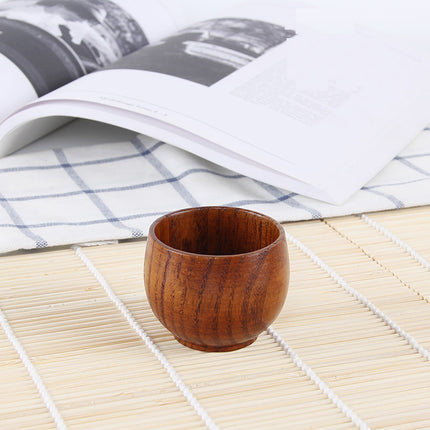 JWDX Cup Bottle, Glass and Bottle Clearance! Solid Wood Retro Wooden Coffee Cup Restaurant Insulation Wooden Cup Tea Cup Jujube Wooden Cup D.