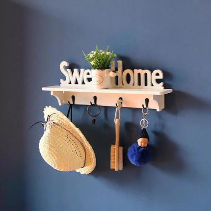 JWDX Black Wall Hooks, Hooks Clearance, 6Pcs Black Wall Hooks With Screwsand Anchor for Key, Towel, Hat (U Shape) A.