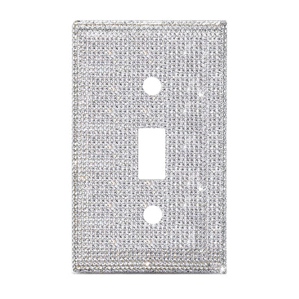 Clearance! JWDX Crystal Adornment, Crystal Decoration Promotion, Shiny Rhinestones Wall Plate Light Cover Wall Plate Cover Light Cover Decorative Bling Light Cover for Home Ornaments A.