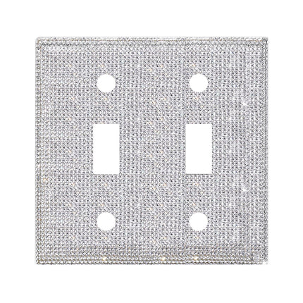 Clearance! JWDX Crystal Adornment, Crystal Decoration Promotion, Shiny Rhinestones Wall Plate Light Cover Wall Plate Cover Light Cover Decorative Bling Light Cover for Home Ornaments A B.