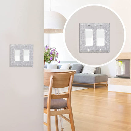Clearance! JWDX Crystal Adornment, Crystal Decoration Promotion, 1Set Silver Shiny Rhinestones Wall Plate Light Cover Wall Plate Cover Light Cover Decorative Bling Light Cover for Home Ornaments A B.