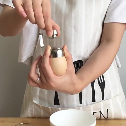Clearance! JWDX Sheller Sheller, Cooking Utensils Promotion, Eierschalensollbruchstellenverursacher German Egg Opener Egg Topper Tool Soft Boiled Egg Cutter Eggshell Opener Kitchen Silver.