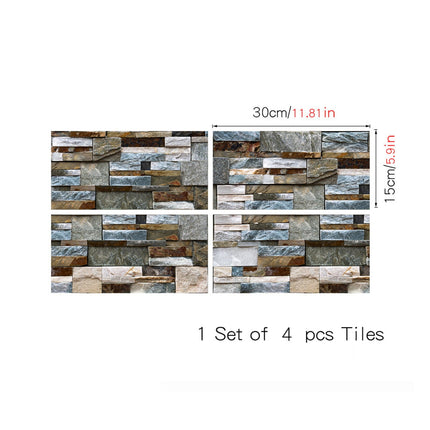 Clearance! JWDX Wall Sticker, Wall Stickers Promotion, Mosaics Wall Tile Stickers Peel and Stick Backsplash Self Adhesive Decals Vinyl Home Decor Diy Splashbacks 4Pc White.