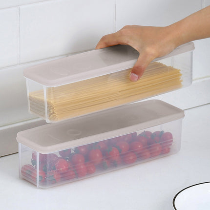 Clearance Sale! Ttybhh Food Storage, Pasta Container Noodle Storage Box Plastic Noodle Box Sealed Refrigerator Vermicelli Grain Storage Box with Lid Khaki.
