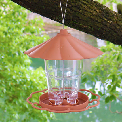 JWDX BigBird Outdoor Hanging Wild Bird Feeder, Plastic, Brown Z2-Brown.