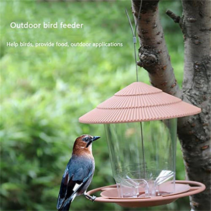 JWDX BigBird Outdoor Hanging Wild Bird Feeder, Plastic, Brown Z2-Brown.