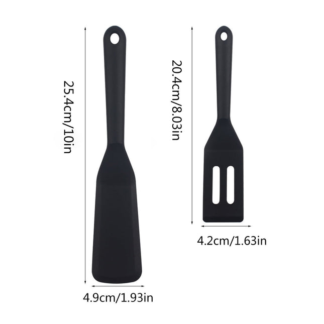 JWDX Spatula, Cooking Utensils Clearance, 2 Piece Silicone Shovel Set Cookie Shovel Fried Egg Spatula Steak Shovel Flat Bottoming Pot Small Spatula Kitchen Tools Red Z1-Red.