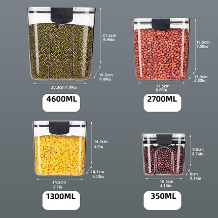Clearance! JWDX Storage, Food Storage Promotion, Orliya Baking Storage Set Orliya Baking Containers Storage Set with Labels Flour Sugar Storage Containers Set Airtight A C.