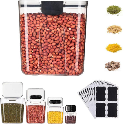 Clearance! JWDX Storage, Food Storage Promotion, Orliya Baking Storage Set Orliya Baking Containers Storage Set with Labels Flour Sugar Storage Containers Set Airtight A C.