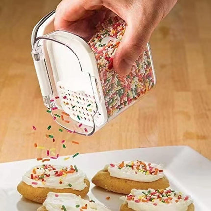 Clearance! JWDX Storage, Food Storage Promotion, Orliya Baking Storage Set Orliya Baking Containers Storage Set with Labels Flour Sugar Storage Containers Set Airtight A C.