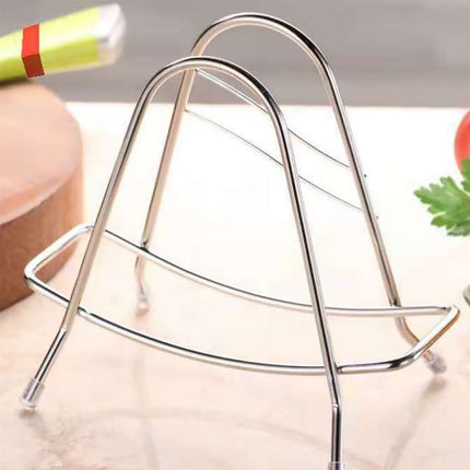 Eewia Rack Clearance! Stainless Steel Cutting Board Rack Household Pot Cover Rack Sitting Kitchen Chopping Board Shelving Shelving Sticky Board Cutting Board Rack Countertop, Include 1*Storage Rack Silver.