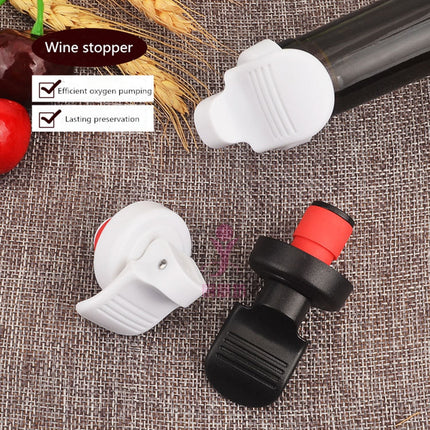 JWDX Wine Stopper Clearance! Red Wine Stopper Pumping Fresh Keeping Stopper Manually Press Down Wine Bottle Stopper Champagne Stopper Wine Vacuum Wine Stopper, Include 1X Wine Bottle Stopper White.