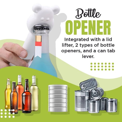 JWDX Bottle and Can Openers Clearance! Opener 4Pcs Can Cap Canned Bottle Home Bottle Multifunctional 4-In-1 Kitchen，Dining & Bar, Four in One Corkscrew Promotion Include 4 × Bottle Opener AS shown.