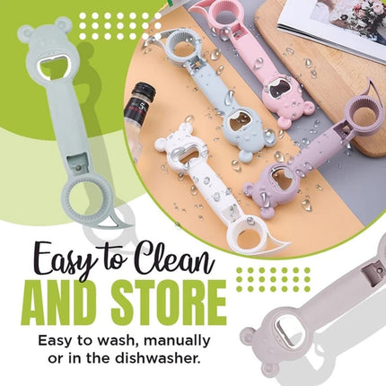 JWDX Bottle and Can Openers Clearance! Opener 4Pcs Can Cap Canned Bottle Home Bottle Multifunctional 4-In-1 Kitchen，Dining & Bar, Four in One Corkscrew Promotion Include 4 × Bottle Opener AS shown.
