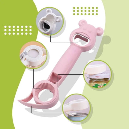 JWDX Bottle and Can Openers Clearance! Opener 4Pcs Can Cap Canned Bottle Home Bottle Multifunctional 4-In-1 Kitchen，Dining & Bar, Four in One Corkscrew Promotion Include 4 × Bottle Opener AS shown.