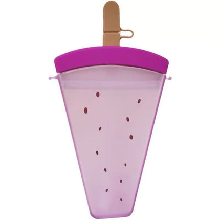 JWDX Glass and Bottle Clearance! Cute Watermelon Straw Water Bottle Ice Cream Popsicle Cup with Shoulder Strap, Kitchen Cups Promotion Include 1Pc Ice Cream Cup Purple.