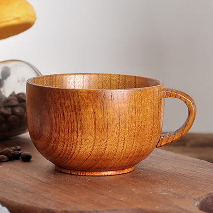 JWDX Glass and Bottle Clearance! Cup Wooden Beer Tea Juice Milk Water Handmade Wood Mug Coffee Primitive Glass&Bottle, Kitchen Cups Promotion Include 1X Cup Gold.