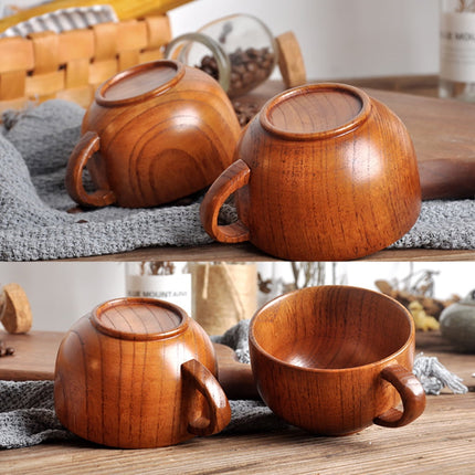 JWDX Glass and Bottle Clearance! Cup Wooden Beer Tea Juice Milk Water Handmade Wood Mug Coffee Primitive Glass&Bottle, Kitchen Cups Promotion Include 1X Cup Gold.