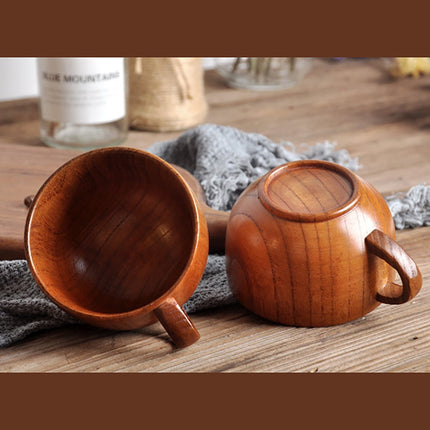 JWDX Glass and Bottle Clearance! Cup Wooden Beer Tea Juice Milk Water Handmade Wood Mug Coffee Primitive Glass&Bottle, Kitchen Cups Promotion Include 1X Cup Gold.