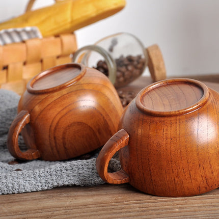 JWDX Glass and Bottle Clearance! Cup Wooden Beer Tea Juice Milk Water Handmade Wood Mug Coffee Primitive Glass&Bottle, Kitchen Cups Promotion Include 1X Cup Gold.