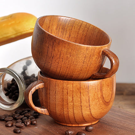 JWDX Glass and Bottle Clearance! Cup Wooden Beer Tea Juice Milk Water Handmade Wood Mug Coffee Primitive Glass&Bottle, Kitchen Cups Promotion Include 1X Cup Gold.
