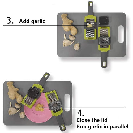 JWDX Garlic Press Clearance! Garlic Press Garlic and Ginger Powder Grinder Kitchen Tools Creative Garlic Press, Garlic Press Promotion Include 1X Garlic Press Green.