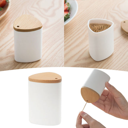JWDX Storage Containers Clearance! Toothpick Container Toothpick Storage Box Home Hotel Simple White Toothpick Bottle Suitable for Family Restaurant Hotel, Include 1*Toothpick Box AS shown.