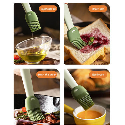 JWDX Silicone Oil Brush Clearance! Food Grade Silicone Brush Oil Brush Kitchen Pancake Oil Brush Household High Tem, Kitchen Fat Brush Promotion Include 1*Baking and Grilling Oil Brush Green.