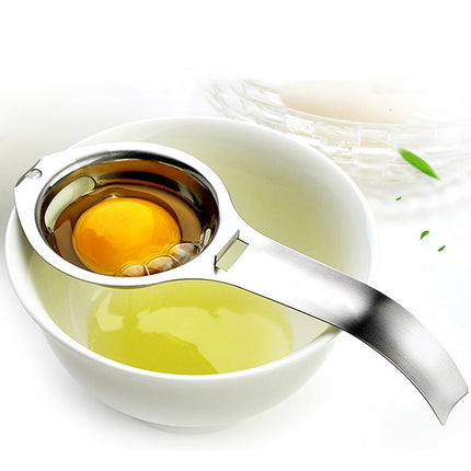 JWDX Bakeware Clearance! Kitchen Silver Egg Yolk Steel Tool Separator White Stainless Gadget Cooking Kitchen，Dining & Bar, Kitchen Fork Promotion Include 1X Egg White Separator Silver.
