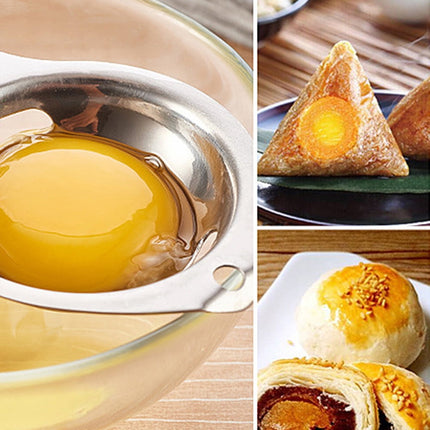 JWDX Bakeware Clearance! Kitchen Silver Egg Yolk Steel Tool Separator White Stainless Gadget Cooking Kitchen，Dining & Bar, Kitchen Fork Promotion Include 1X Egg White Separator Silver.