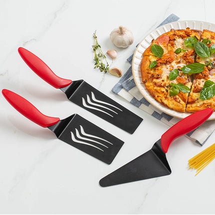 JWDX Cooking Utensils Clearance! Stainless Steel Pizza Spatula Transfer Shovel Triangle Spatula Long Dish Spatula Frying Spatula Baked Pizza Transfer Tool, Include A Pizza Peel AS shown.