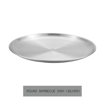 JWDX Baking Trays and Trays Clearance! Pizza Pan Set Chef Stainless Steel Round Baking Pizza Pans Pizza Tray for Pizza Pie Cake Cookie Heavy Duty & Durable Oven, Include 1X Stainless Steel Baking Pan Silver.
