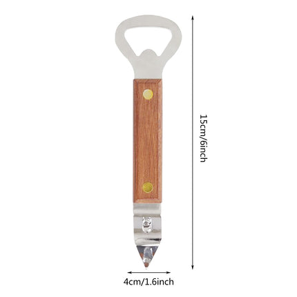 JWDX Bottle and Can Openers Clearance! Beer Opener with Wooden Handle Can Openers are Used for Kitchen Miscellaneous Items, Bottle Opener Promotion Include 1Pc Small Household Can Opener Brown.