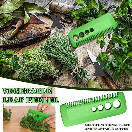 JWDX Peeler Clearance! Vegetable Leaf Peeler Herb Stripper Hand Held Leaf Stem Stripping Tool Herb Stripper, Kitchen Peeler Promotion Include 1×Multi-Function Peeling Comb Green.