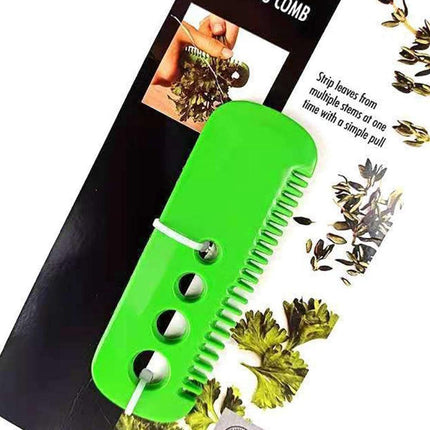 JWDX Peeler Clearance! Vegetable Leaf Peeler Herb Stripper Hand Held Leaf Stem Stripping Tool Herb Stripper, Kitchen Peeler Promotion Include 1×Multi-Function Peeling Comb Green.