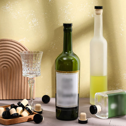 JWDX Wine Stopper Clearance! 24Pc T Shaped Stopper Cork Wine Stopper Bottle Stoppers Reusable Wine Bottle Stopper Sealing Plug Bottle Cap for Wine Beer Bottles, Include 24Pc Beer Bottle Stopper Black.