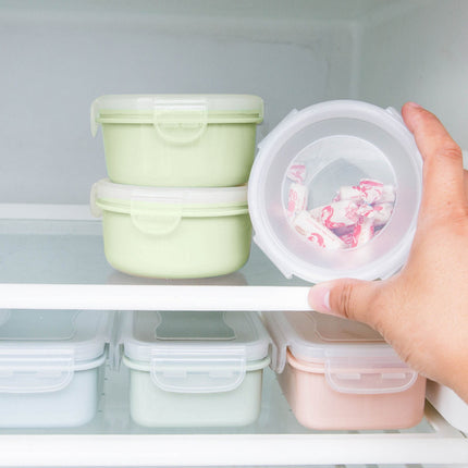 JWDX Storage Containers Clearance! Simple Refrigerator Preservation Box Small Lunch Box Kitchen Lunch Box Plastic Storage Box Sealed Box for Lunch Kitchen Arrangement, Include 1* Bento Box A.