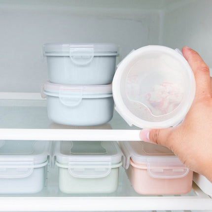 JWDX Storage Containers Clearance! Simple Refrigerator Preservation Box Small Lunch Box Kitchen Lunch Box Plastic Storage Box Sealed Box for Lunch Kitchen Arrangement, Include 1* Bento Box B.