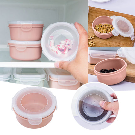 JWDX Storage Containers Clearance! Simple Refrigerator Preservation Box Small Lunch Box Kitchen Lunch Box Plastic Storage Box Sealed Box for Lunch Kitchen Arrangement, Include 1* Bento Box C.