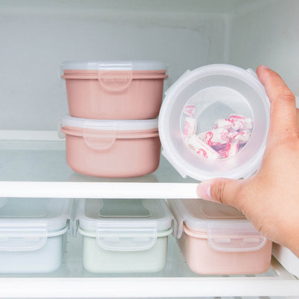 JWDX Storage Containers Clearance! Simple Refrigerator Preservation Box Small Lunch Box Kitchen Lunch Box Plastic Storage Box Sealed Box for Lunch Kitchen Arrangement, Include 1* Bento Box C.