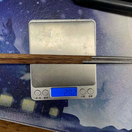 JWDX Tableware Clearance! Household High-Grade Non-Lacquered Non-Slip Light Chopsticks Wooden Luxury Kitchen，Dining Bar, Stainless Steel Bowl Promotion Include 1 Pair of Wooden Chopsticks AS shown.