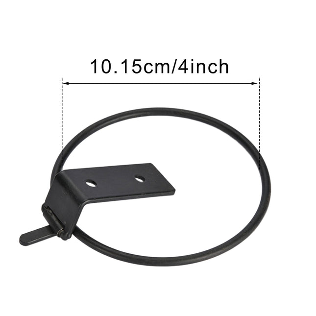 JWDX Rack Clearance! Flowerpot Holder Ring 4 Inch Wall Mounted Flower Pot Hangers Metal Stand Hanging Bracket Basket Hook, Include 1X Flower Pot Stand, 1X Screw, 1X Expansion Tube B.