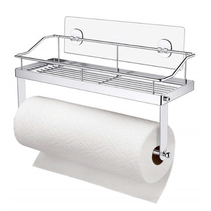 JWDX Rack Clearance! with Shelf Basket Holder Wall Towel for Kitchenbathroom Storage Paper Adhesive Bathroom Products, Brush Shelf Promotion Include Shelf, 2 Films Silver.