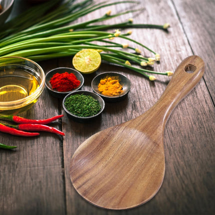 JWDX Cooking Utensils Clearance! Wooden Rice Spoon Rice for Rice Potato Desserts Teak Wood Rice Serving Spoon Rice Cooker Spatula 7*3.2Inch, Cooking Utensils Promotion Include Rice Spoon X1 Khaki.