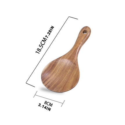 JWDX Cooking Utensils Clearance! Wooden Rice Spoon Rice for Rice Potato Desserts Teak Wood Rice Serving Spoon Rice Cooker Spatula 7*3.2Inch, Cooking Utensils Promotion Include Rice Spoon X1 Khaki.
