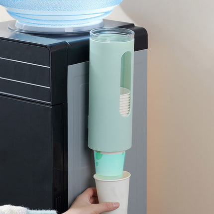JWDX Rack Clearance! Plastic Cup Fetcher for Household Use Home Office Paper Cup Holder Disposable Cup Holder Portable, Wire Shelving Promotion Include 1X Paper Cup Holder Green.