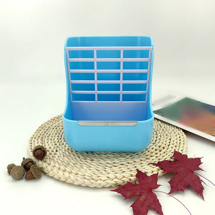 JWDX Rack Clearance! 2 in 1 Food Hay Feeder for Rabbit Indoor Hay Feeder for Rabbit Feeder Bowls Use for Grass Food, Wire Shelving Promotion Include 1Pc Storage Rack Blue.